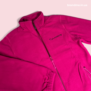 Фуксійна флісова кофта з вишитим логотипом LANGATE на грудях Флісова кофта з вишивкою логотипу – теплий корпоративний одяг з брендуванням