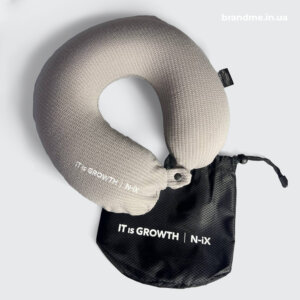 Подушка для подорожей з брендуванням N-iX