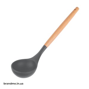 Черпак кухонний із нанесенням логотипу компанії, практичний аксесуар для фірмового кухонного комплекту