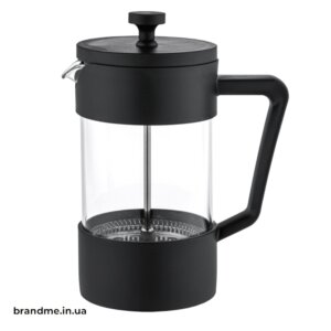 Френч-прес з друком логотипу бренду, сучасний дизайн і зручна подача