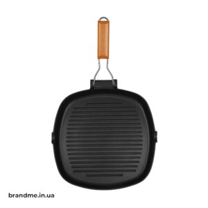 Сковорідка-гриль із фірмовим нанесенням логотипу компанії, стильний кухонний аксесуар у корпоративному стилі